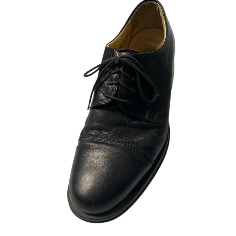 Traditional Black Leather Oxford Mens 10  Classic Formal Cap Toe Closed Lacing